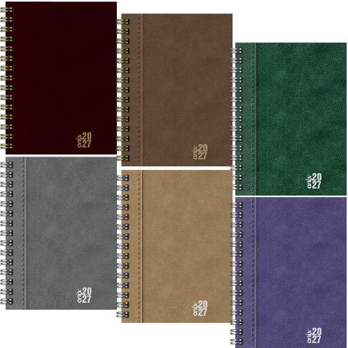  AGENDA ONIX 16X22 N8 ESPIRAL DIA POR  PAGINA UOMO COLORS