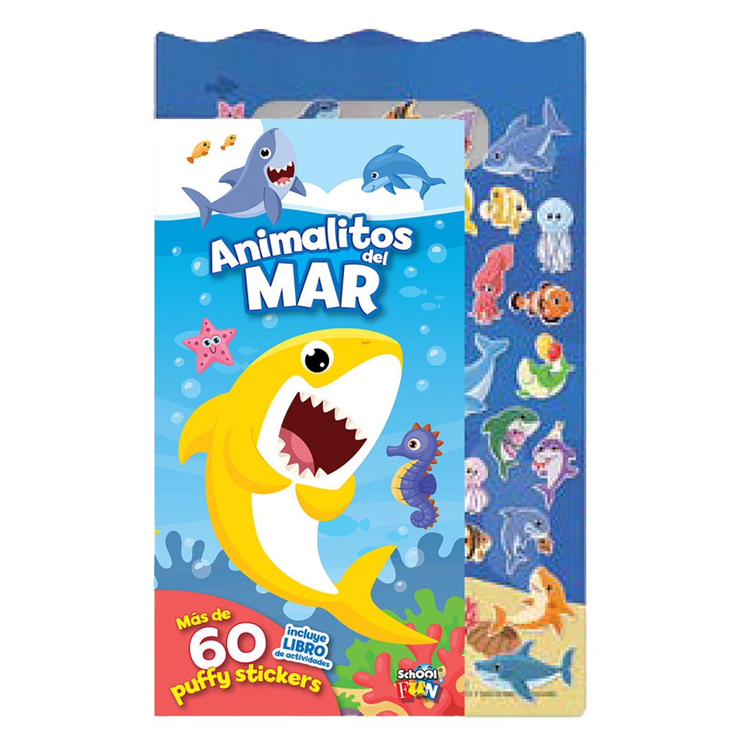  LIBRO PLOW STICKER SET PEQUENOS  ANIMALITOS DEL MAR