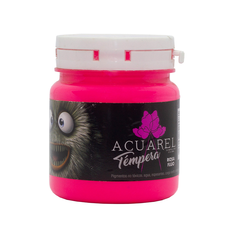  TEMPERA ACUAREL POTE 250GR FLUO ROSA