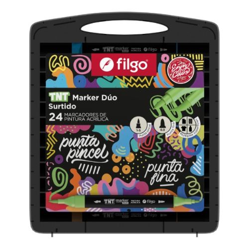  MARCADOR PINTURA FILGO TNT DUO ACRILICO ESTUCHE X24