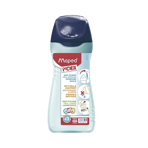  BOTELLA MAPED PLAST ORIGINS 430ML  VERDE-AZUL