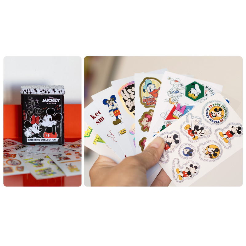  STICKERS LATA WERO MICKEY FRIENDS 8  PLANCHAS PACK X10
