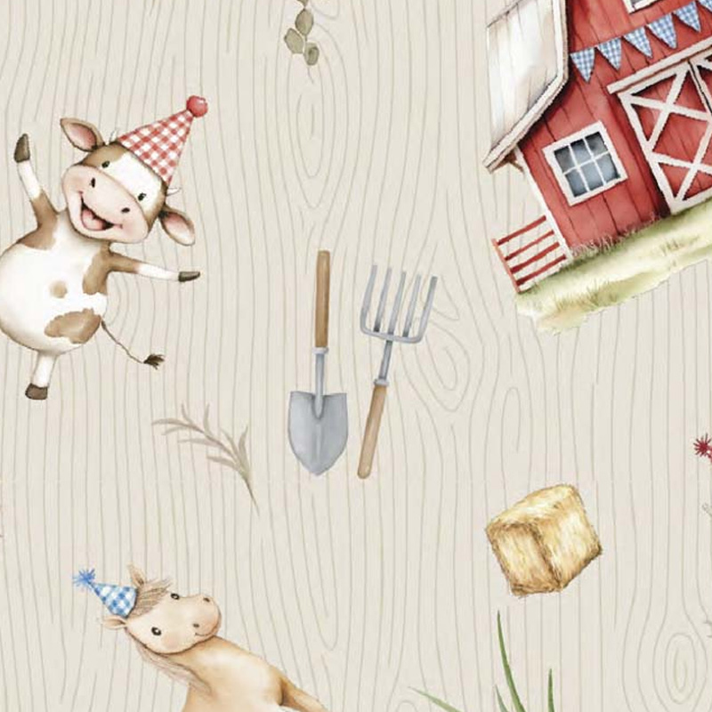  PAPEL REGALO MEDORO 70X100 GRANJA X20H