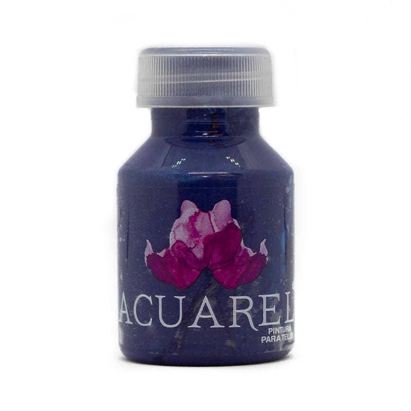  PINTURA PARA TELA ACUAREL 50CC AZUL  ULTRAMAR PACK X6