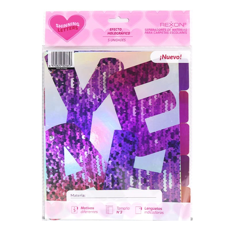  SEPARADOR N3 REXON SHINING LETTER