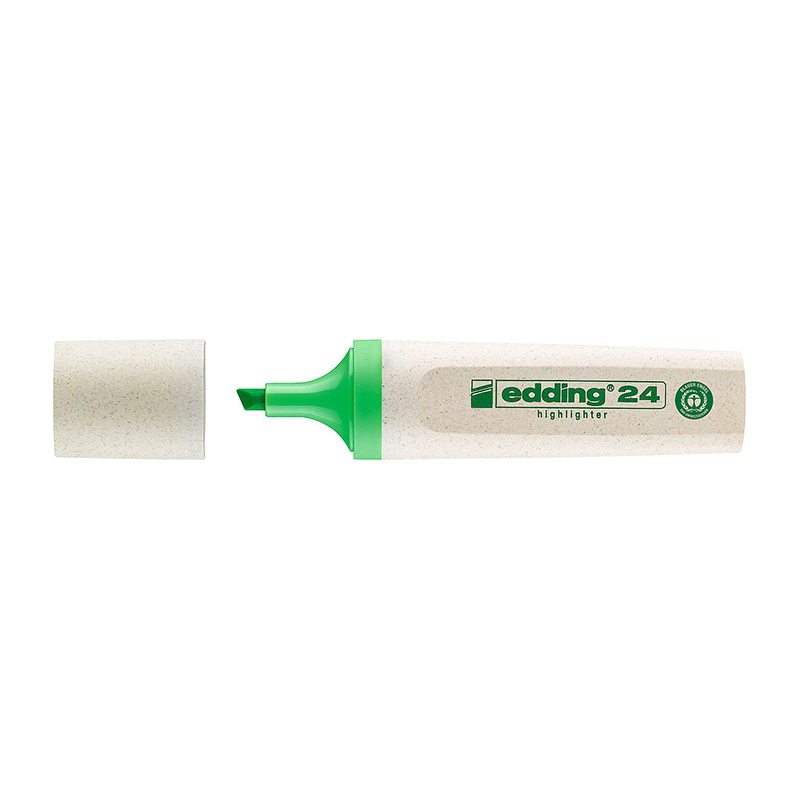  RESALTADOR CHATO EDDING ECOLINE PUNTABISELADA X1 FLUO VERDE