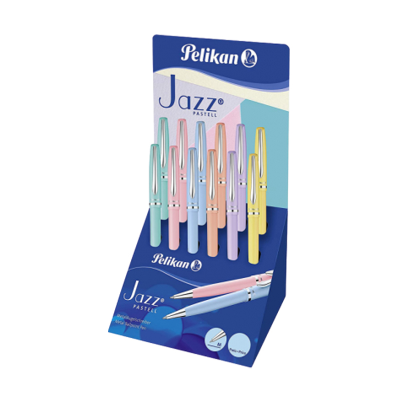  BOLIGRAFO PELIKAN JAZZ PASTEL EXHIBIDOR X12 SURTIDO
