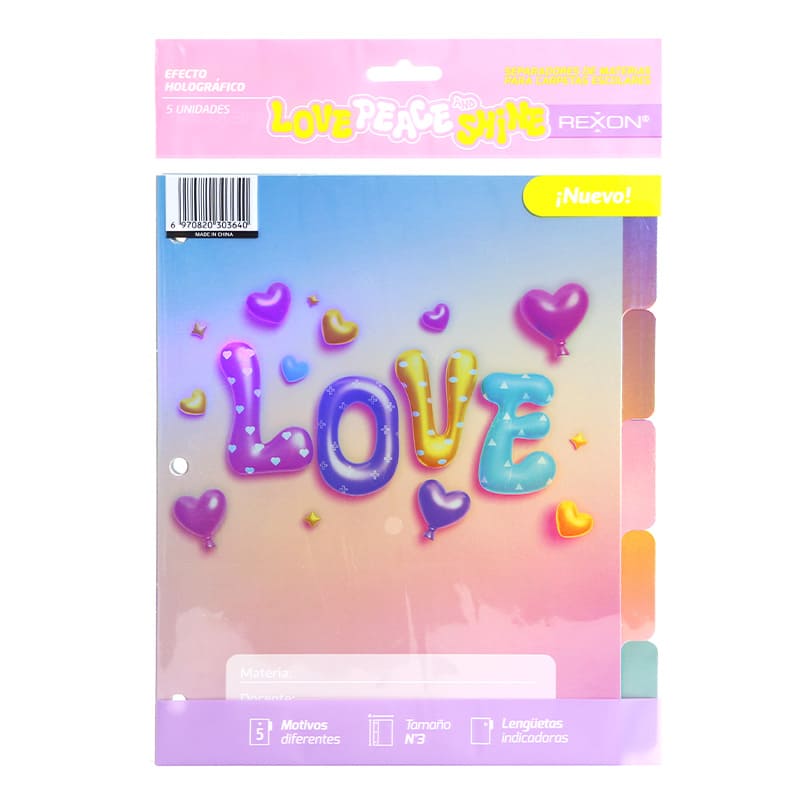  SEPARADOR N3 REXON LOVE PEACE