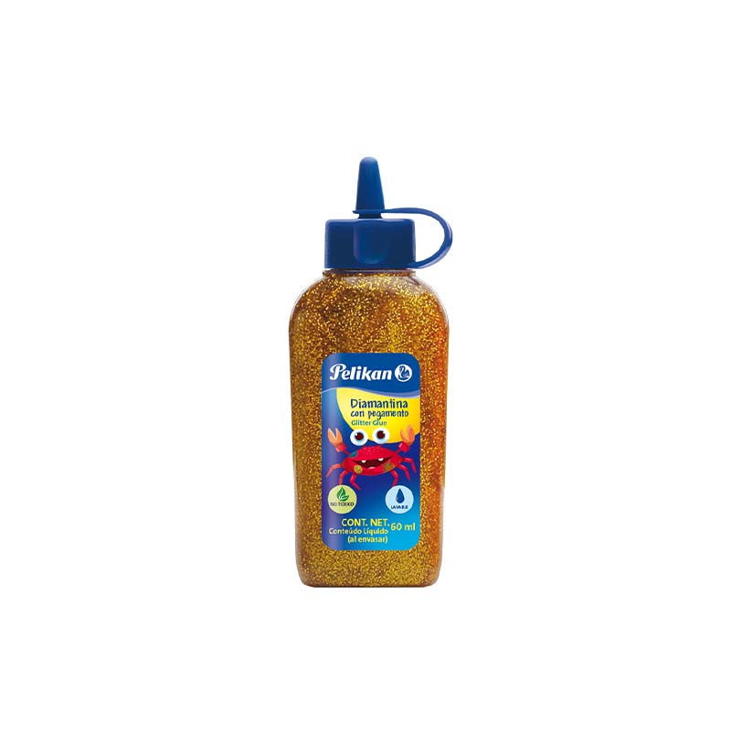  ADHESIVO GLITTER PELIKAN 60ML ORO CAJA;
X6