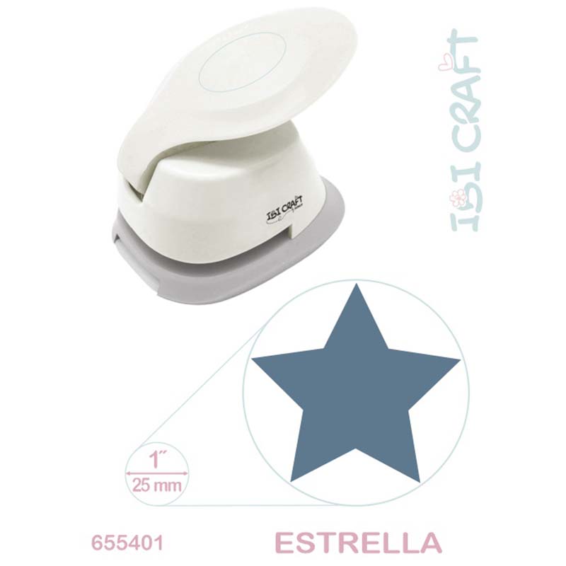  PERFORADORA IBICRAFT PARA GOMA EVA 25MM 1'' ESTRELLA