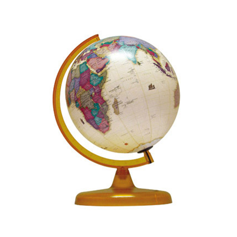  GLOBO TERRAQUEO 257AW PLOW BASE PLASTICA  25CM ANTIGUO
