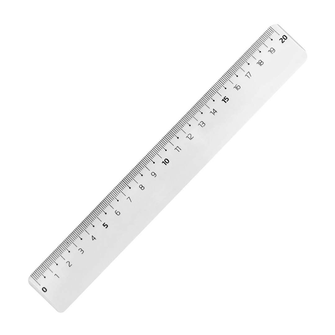  REGLA 20CM PIZZINI ESCOLAR CRISTAL X25