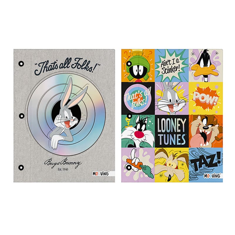  CARPETA ESCOLAR TAPA N3 MOOVING LOONEY;
TUNES