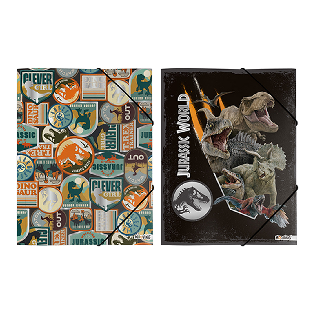  CARPETA 3 SOLAPAS OFICIO MOOVING  JURASSIC WORLD
