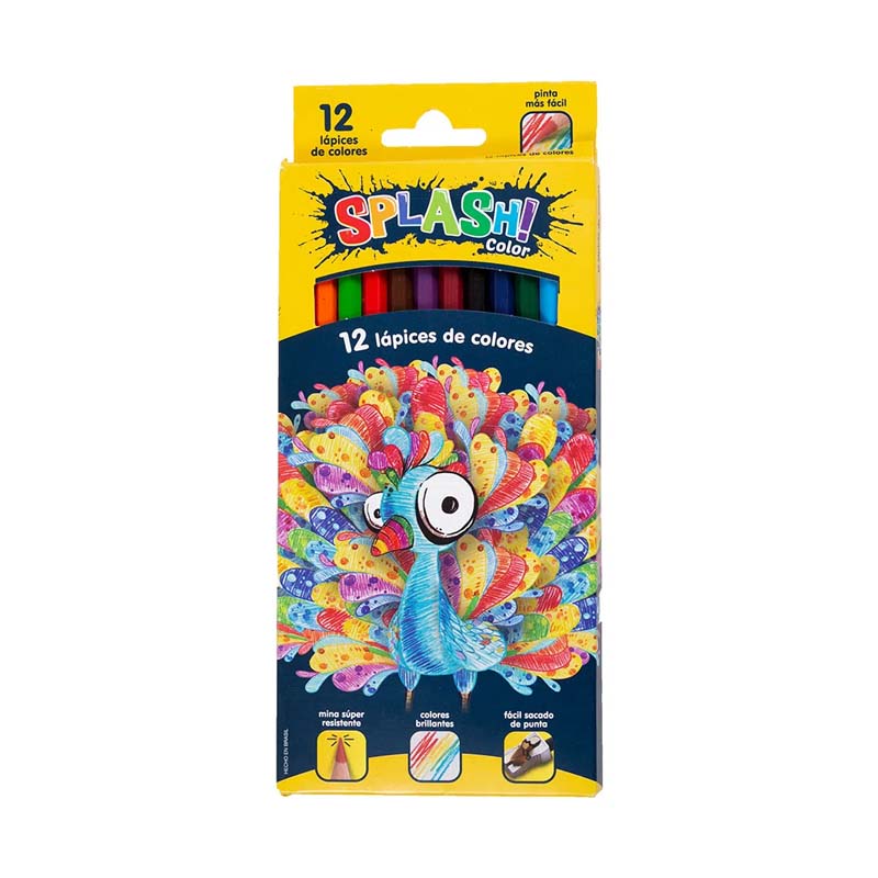  LAPIZ COLOR FABER SPLASH LARGO X12