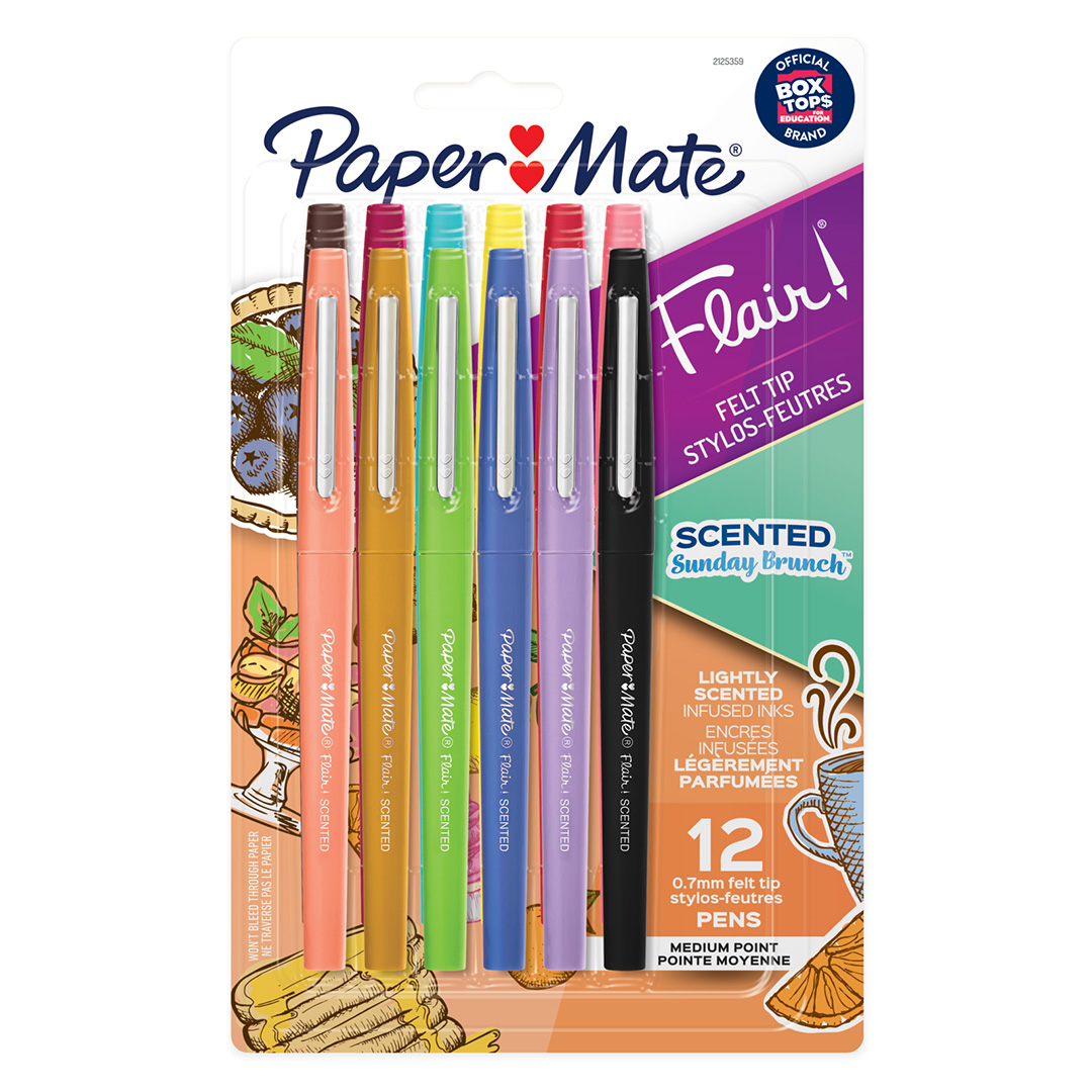  MARCADOR PAPER MATE FLAIR PERFUMADOS  SURTIDO BLISTER X12