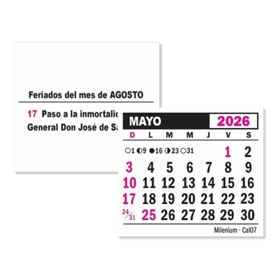  CALENDARIO MENSUAL CRISWAL CAL07 MIGNON X50