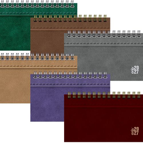  AGENDA ONIX 9X16 POCKET ESPIRAL SEMANA A  LA VISTA UOMO COLORS