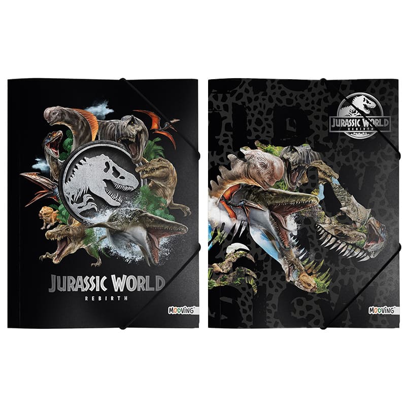  CARPETA 3 SOLAPAS OFICIO MOOVING  JURASSIC WORLD