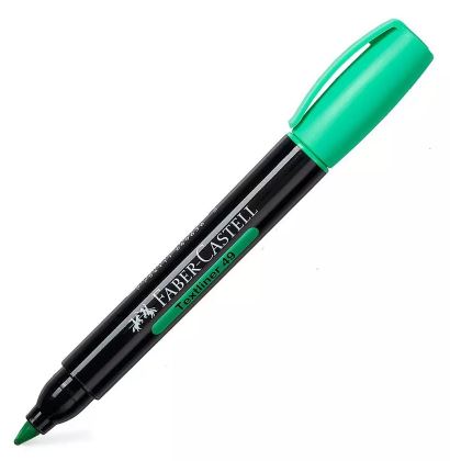  RESALTADOR REDONDO FABER T-49 GRUESO X12  VERDE