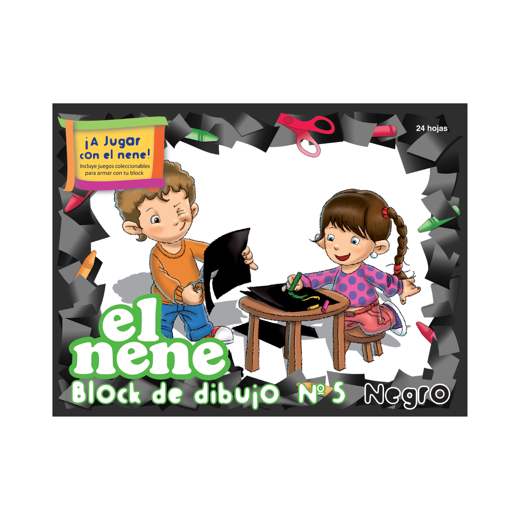  BLOCK N5 EL NENE NEGRO X 24 HOJAS