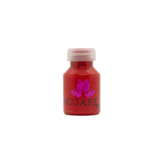  PINTURA PARA TELA ACUAREL 50CC  ROJO  FUEGO PACK X6