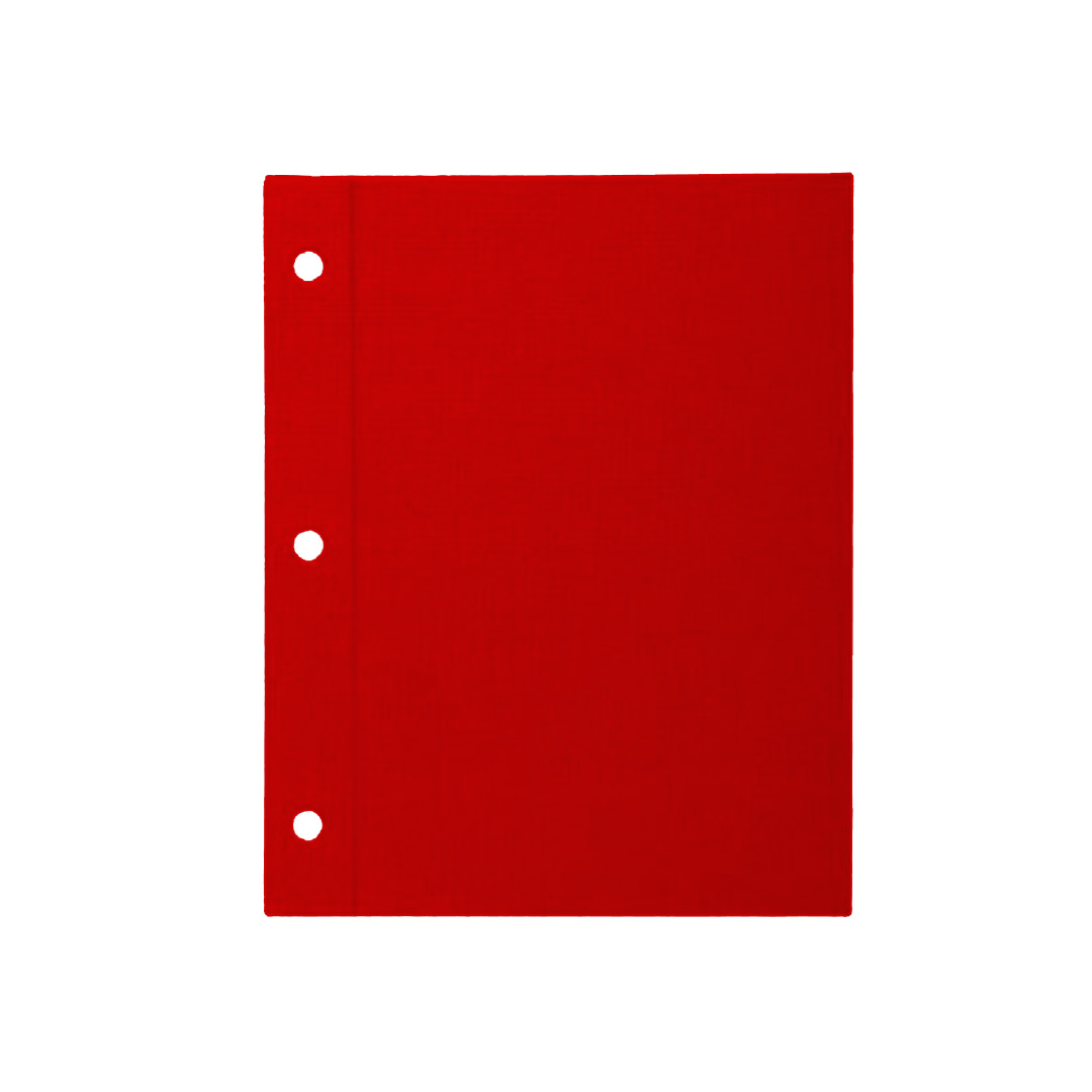  CARPETA ESCOLAR TAPA N3 EZCO PVC FORRADA  X25 ROJO
