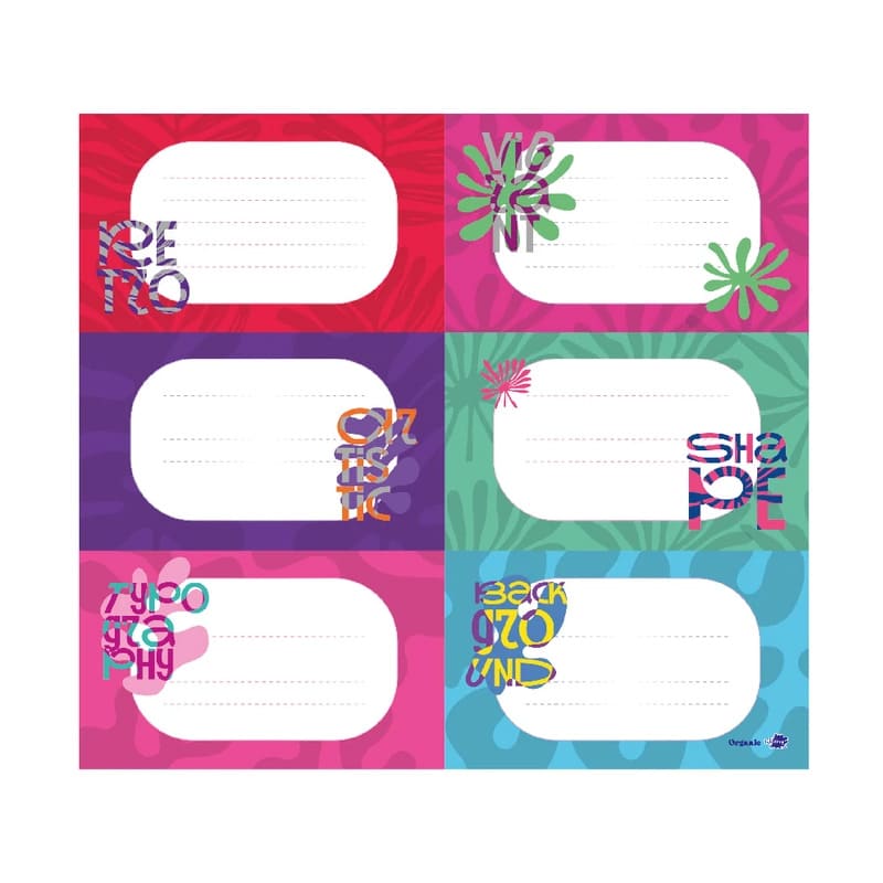  ETIQUETA ESCOLAR INKDROP ORGANIC