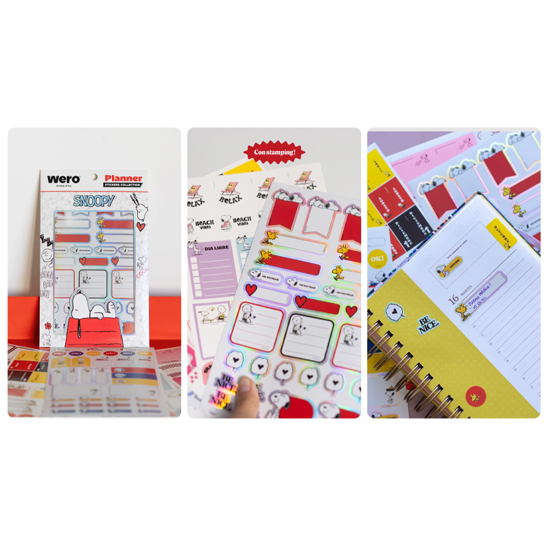  STICKERS PLANNER WERO SNOOPY