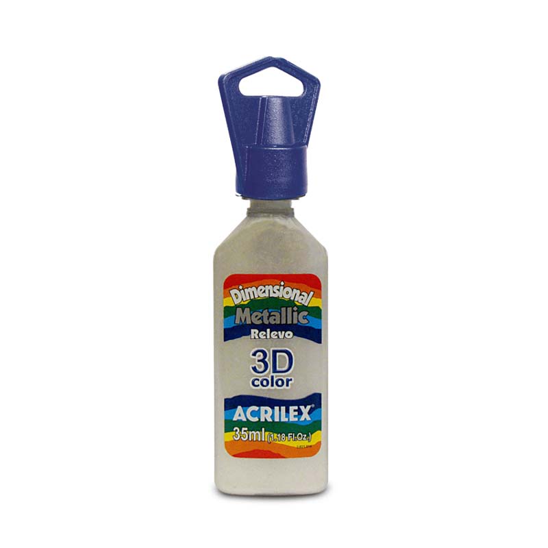  DIMENSIONAL RELIEVE 3D METALLIC ACRILEX 35ML BLANCO