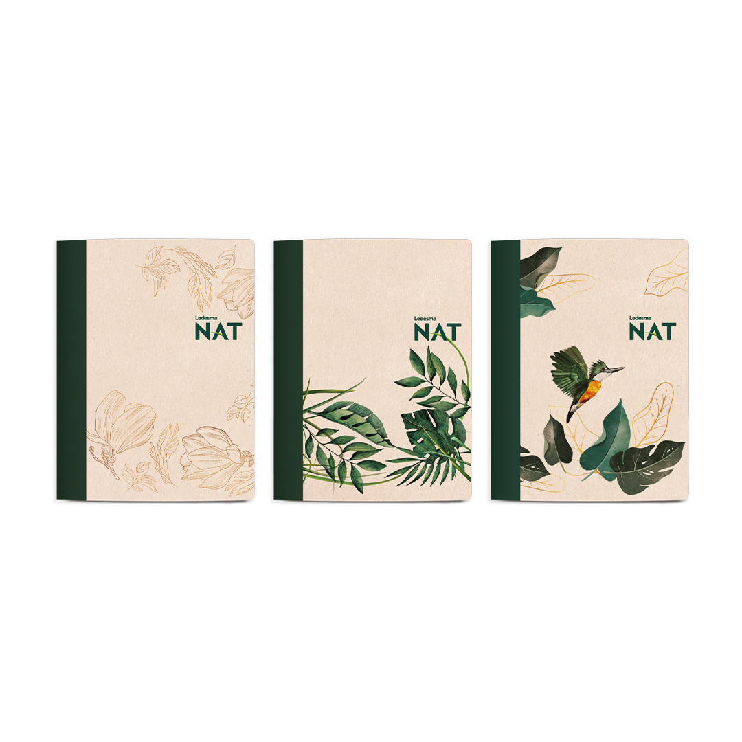  CUADERNO NAT 16X21 TAPA FLEXIBLE  42 HOJAS RAYADO