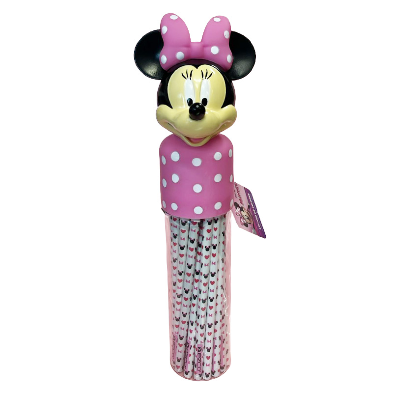  LAPIZ COLOR EZCO MINNIE TUBO PVC X24
