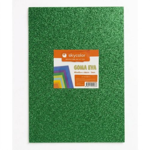  GOMA EVA BRILLO SKYCOLOR 40X60 X10 VERDE  1.6MM