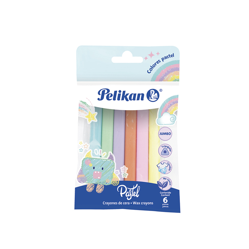  CRAYON PELIKAN JUMBO PASTEL X6