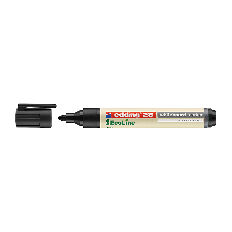  MARCADOR PIZARRA EDDING ECOLINE 28  RECARGABLE PUNTA REDONDA NEGRO