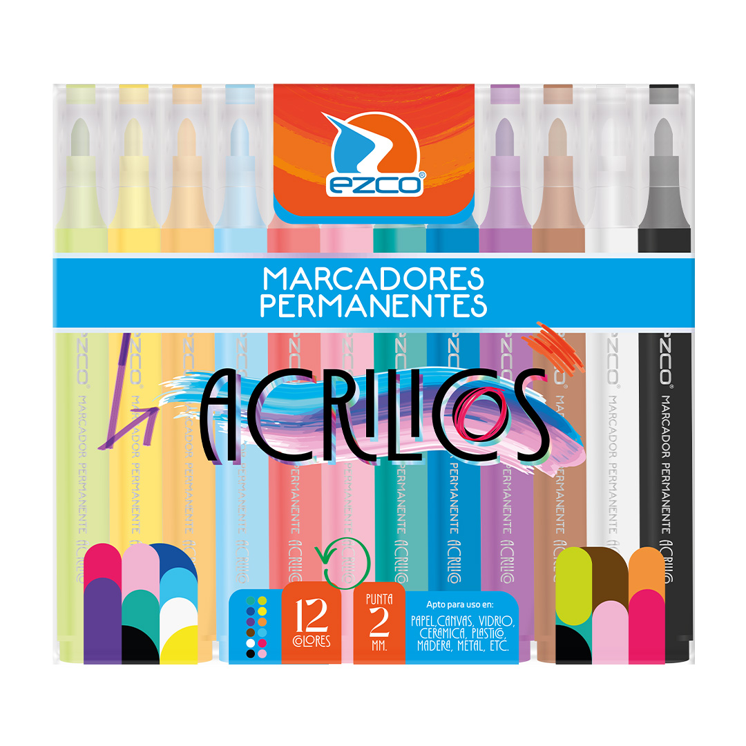  MARCADOR ACRILICO EZCO X12