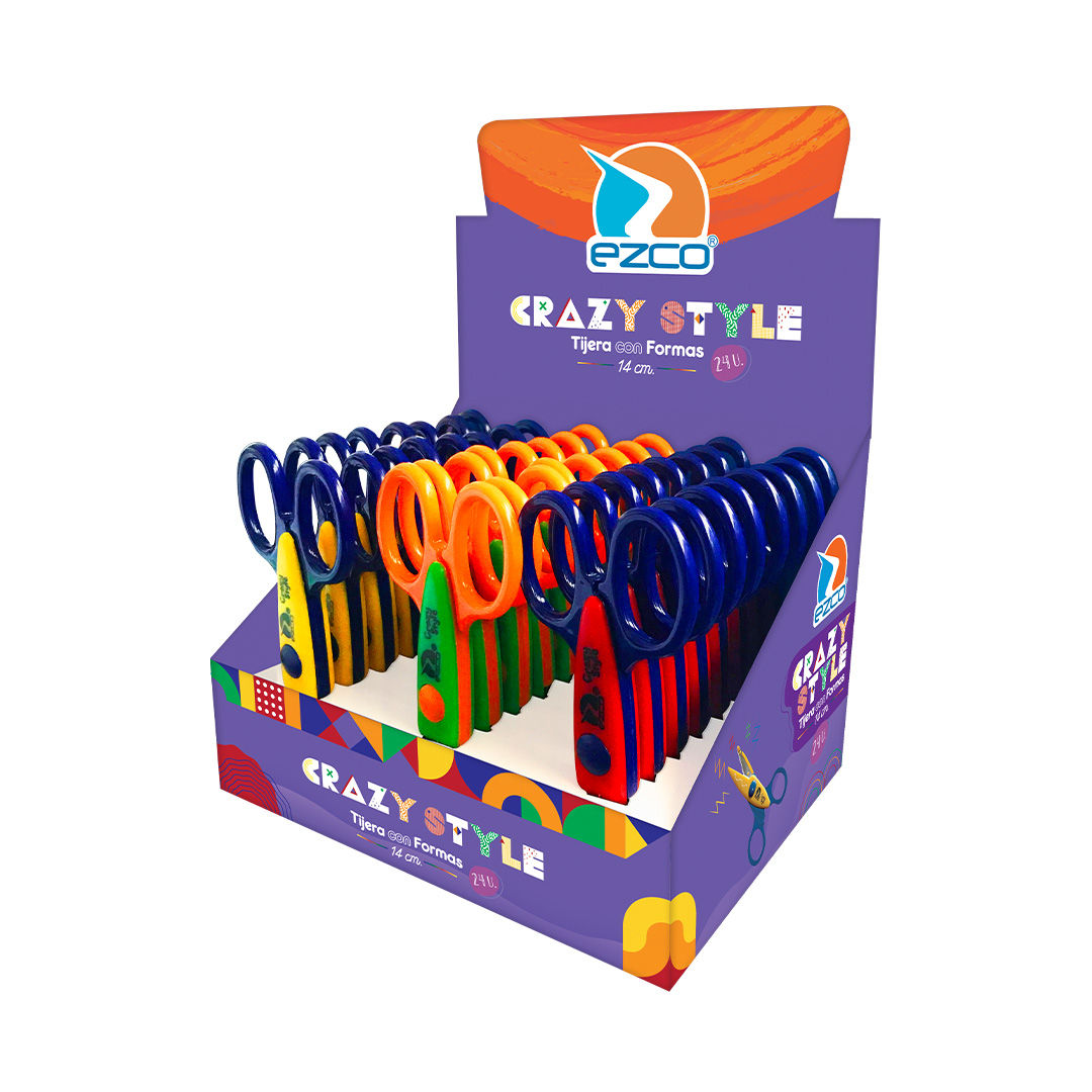  TIJERA EZCO 14 CM CRAZY STYLE X24