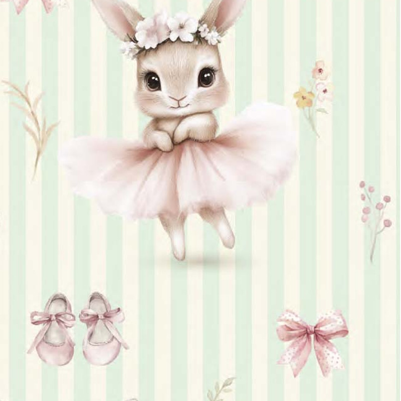  PAPEL REGALO MEDORO 70X100 CONEJITA X20H