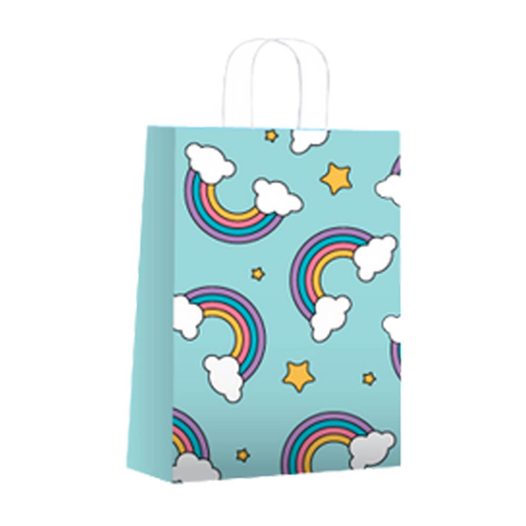  BOLSA PAPEL FANTASIA BRANDPACK 22X10X30 X25 ARCOIRIS