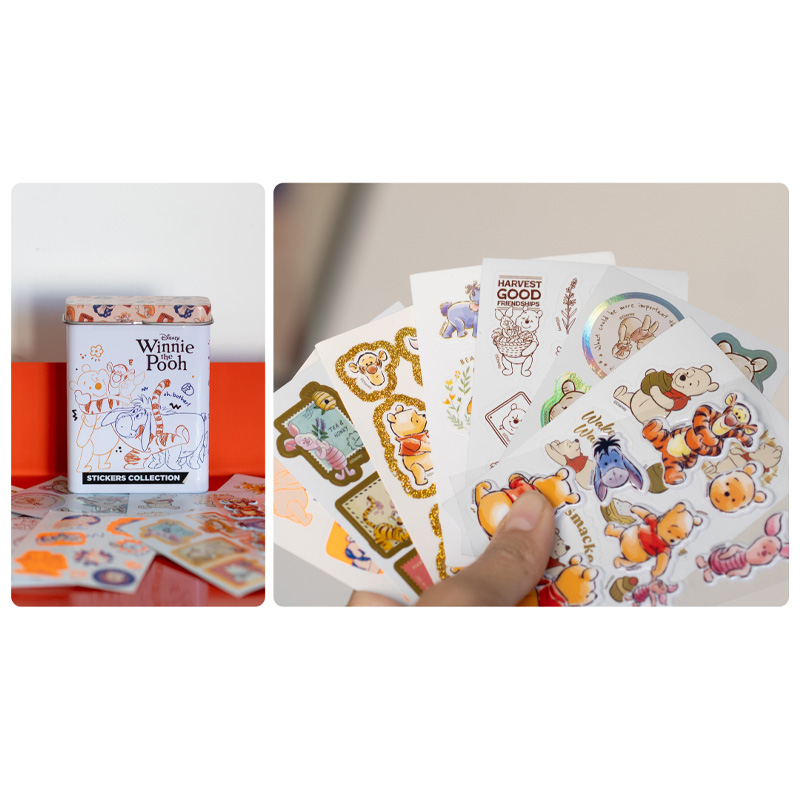  STICKERS LATA WERO WINNIE POOH 8  PLANCHAS PACK X10
