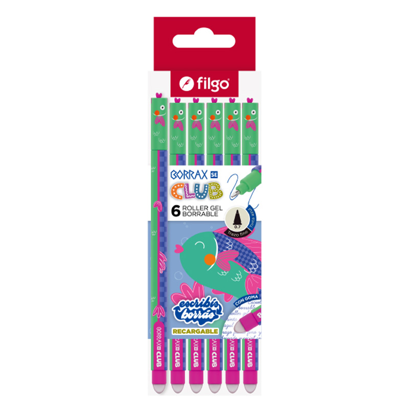  ROLLER BORRABLE FILGO BORRAX SE CLUB PEZ  X6