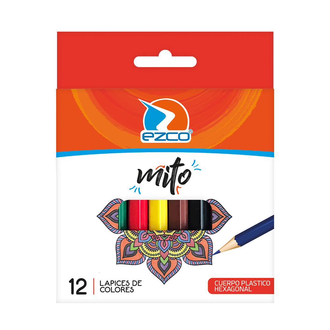  LAPIZ COLOR EZCO MITO CORTO X12