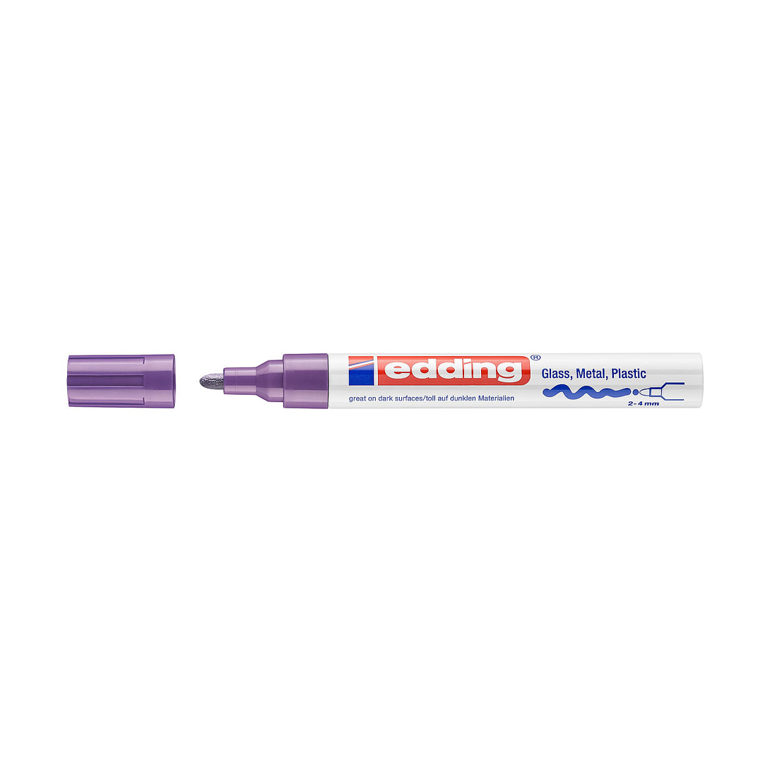  MARCADOR PERMANENTE EDDING ESMALTE MEDIO  E-750 VIOLETA