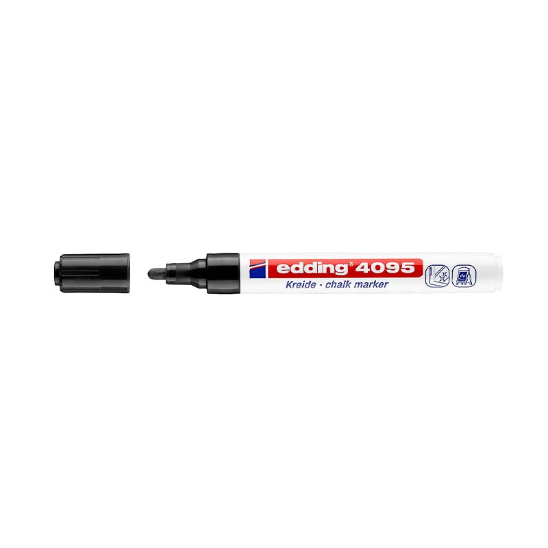  MARCADOR TIZA VIDRIO EDDING MEDIO E-4095  NEGRO