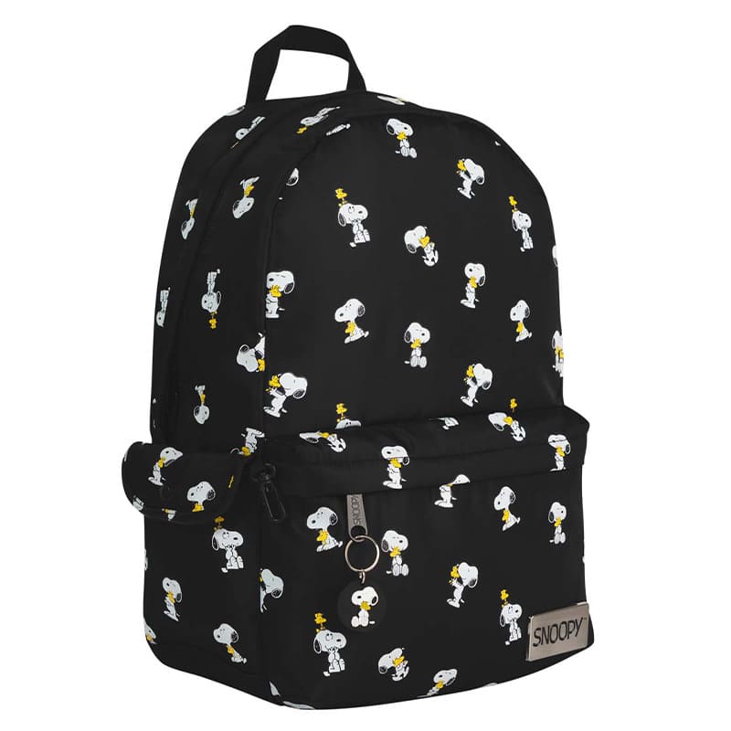  MOCHILA MOOVING SNOOPY BLACK