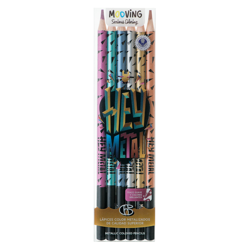  LAPIZ COLOR MOOVING METAL X6