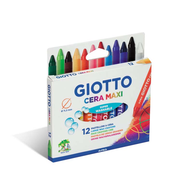  CRAYON GIOTTO CERA MAXI X12