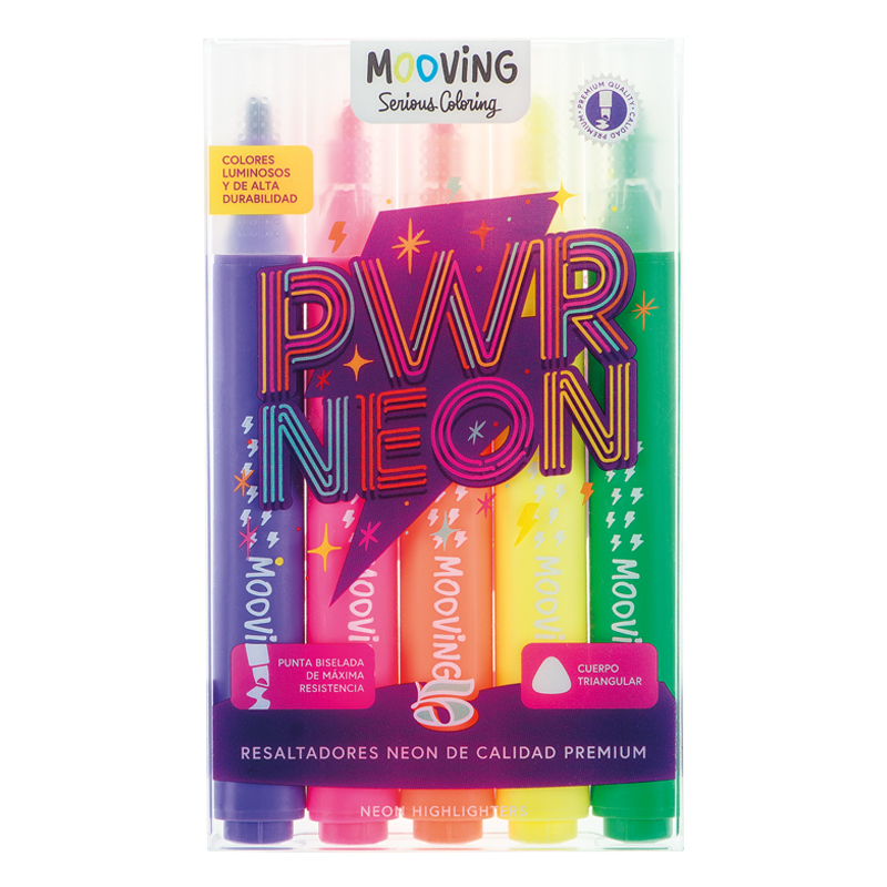  RESALTADOR REDONDO MOOVING NEON X5