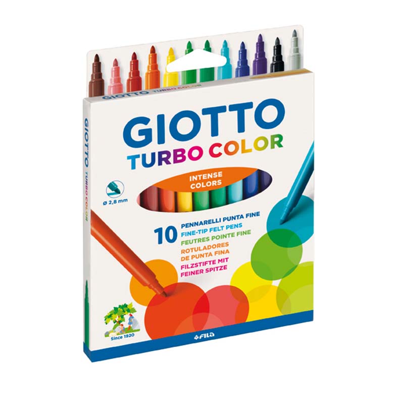  MARCADOR ESCOLAR GIOTTO TURBO COLOR X10
