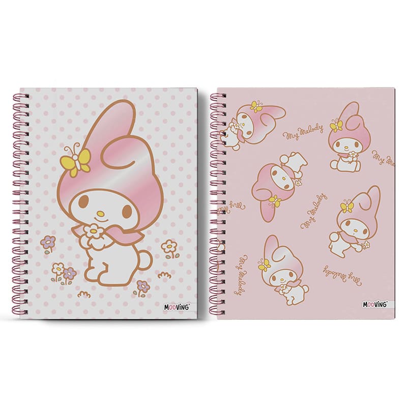  CUADERNO MOOVING A4 TAPA DURA 96H MYMELODY RAYADO